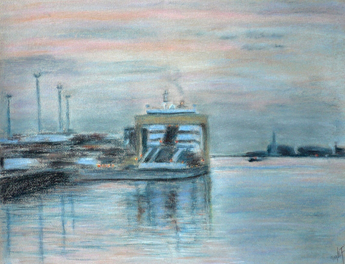 2011_09_pastel_Trajekt v Rostocku_31x41